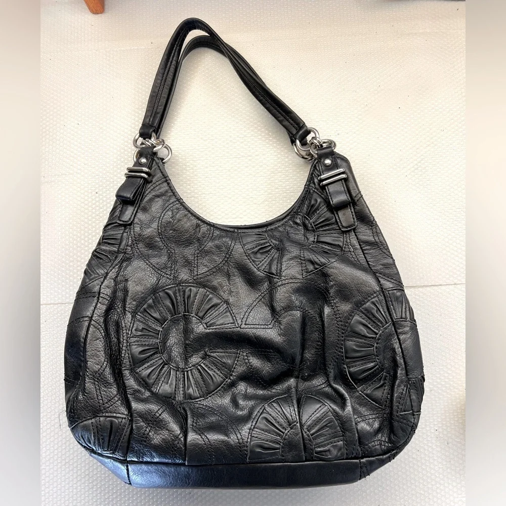 COACH Madison Maggie Embellished Leather Handbag - Picture 1 of 7